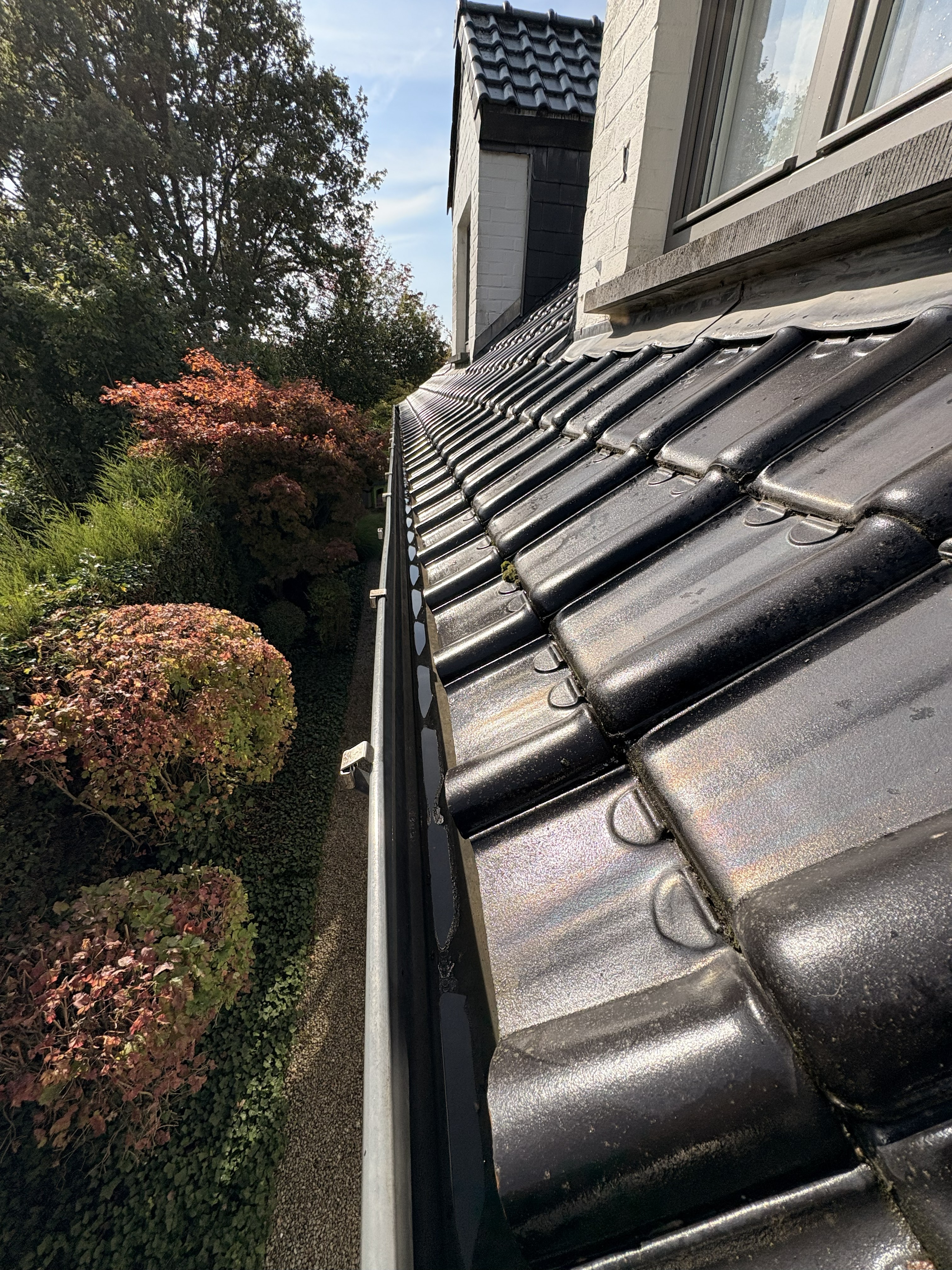 Intervention de nettoyage de gouttières en sécurité